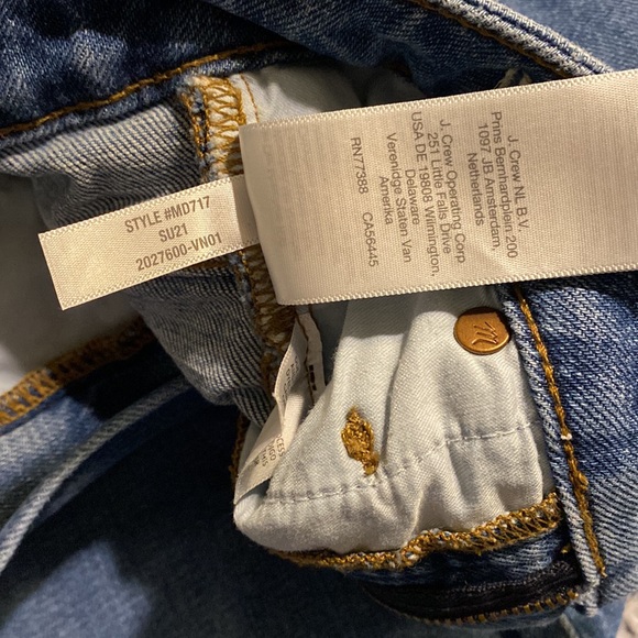 Madewell Womens the Curvy Perfect Vintage Crop Jean Sandford Wash 26P Petite - Picture 5 of 8